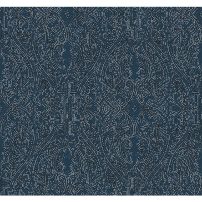 Kravet Design Ronald Redding Traveler W3913 in Dark Blue & Black (W3913.50.0)