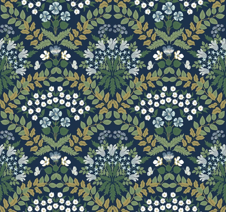 Kravet Design Rifle Paper Co Second Edition W3941 in Blue & Green (W3941.315.0)