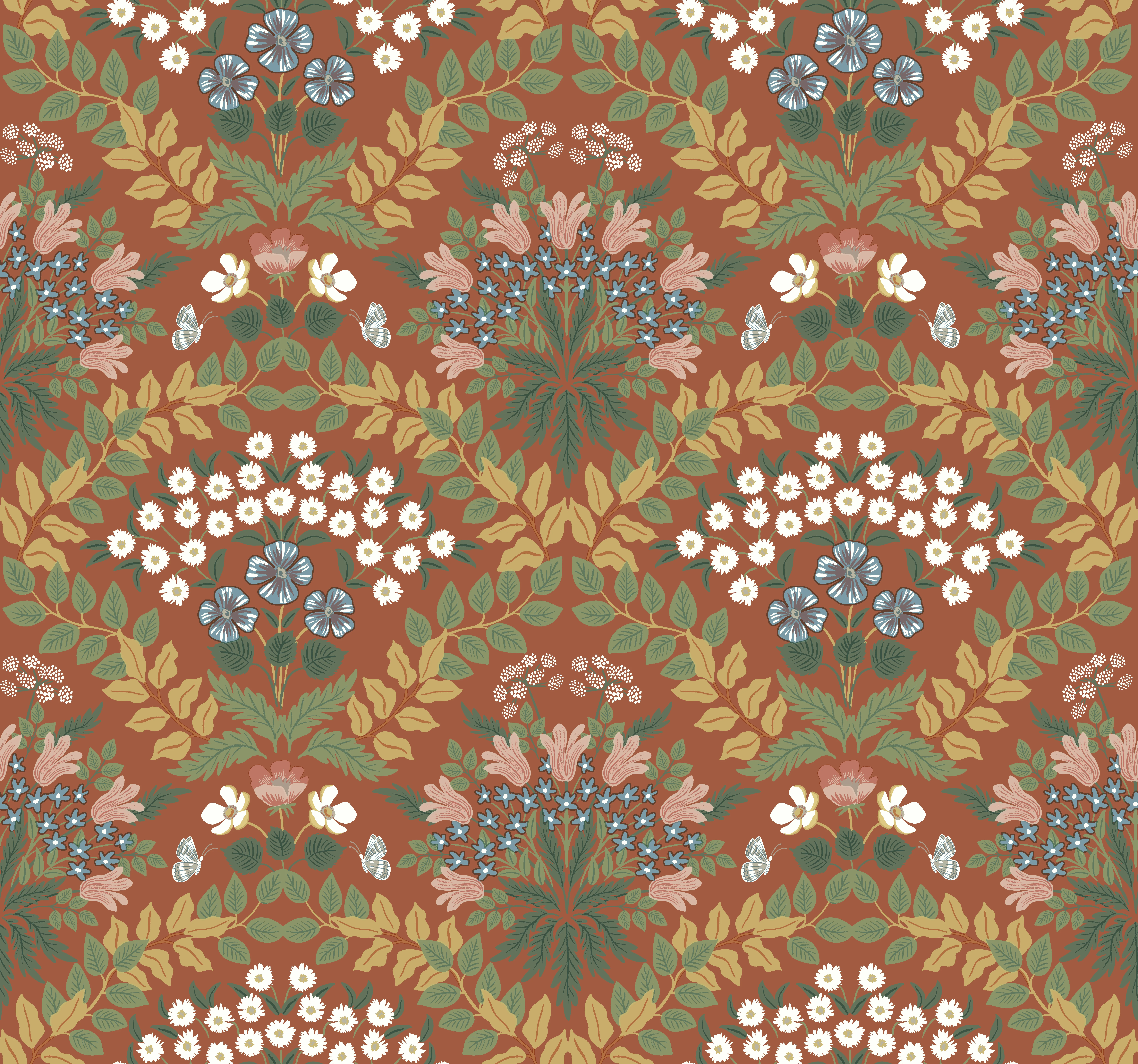 W3941.630.0 | Rifle Paper Co Second Edition W3941 – Rust & Green