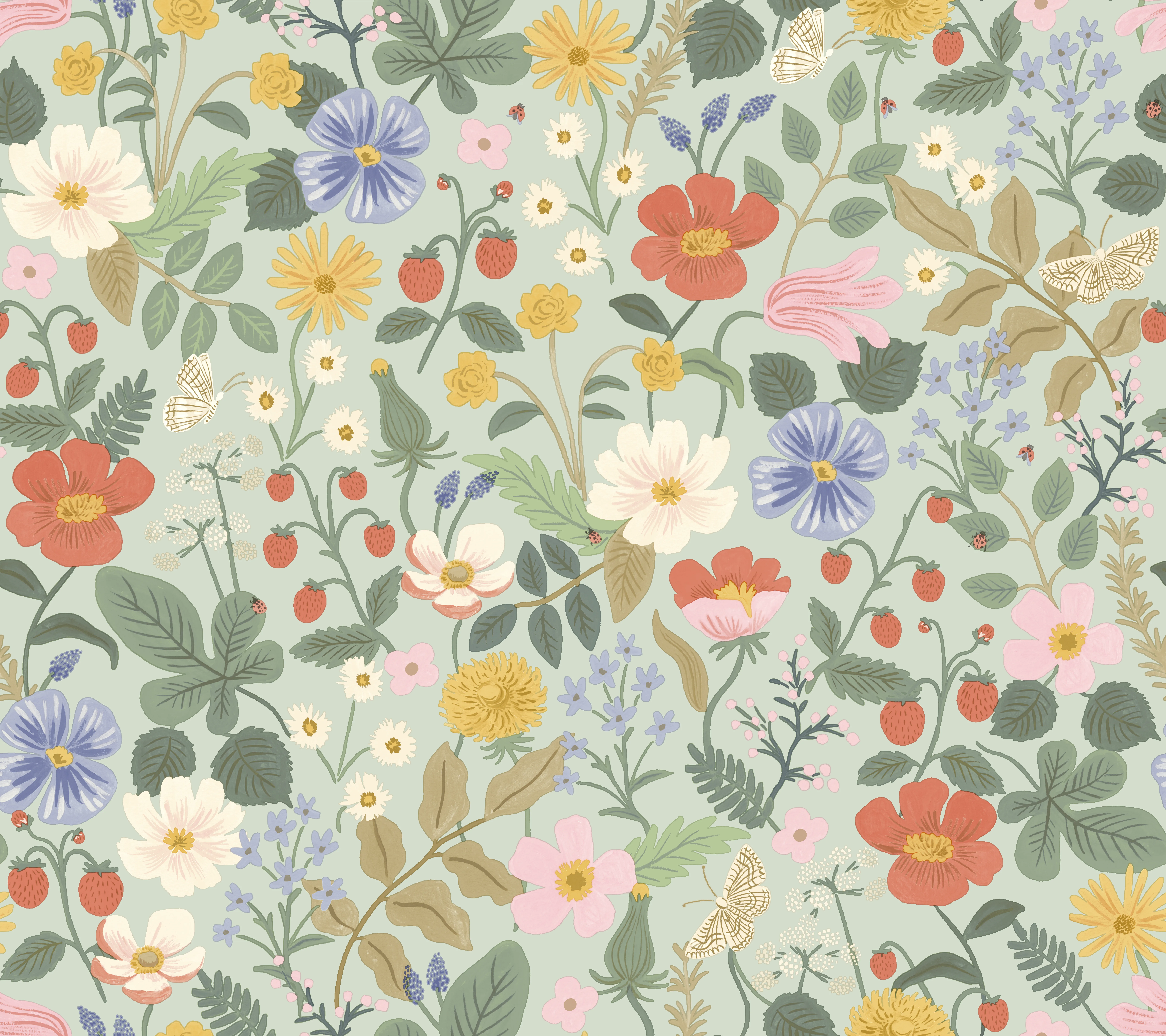 W3943.194.0 | Rifle Paper Co Second Edition W3943 – Green & Red