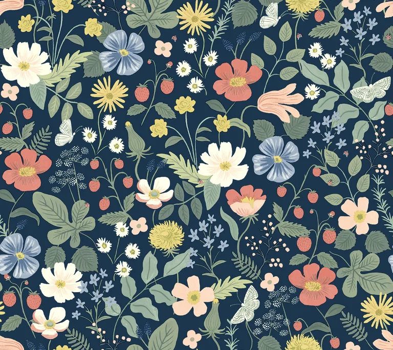 Kravet Design Rifle Paper Co Second Edition W3943 in Blue & Green (W3943.312.0)