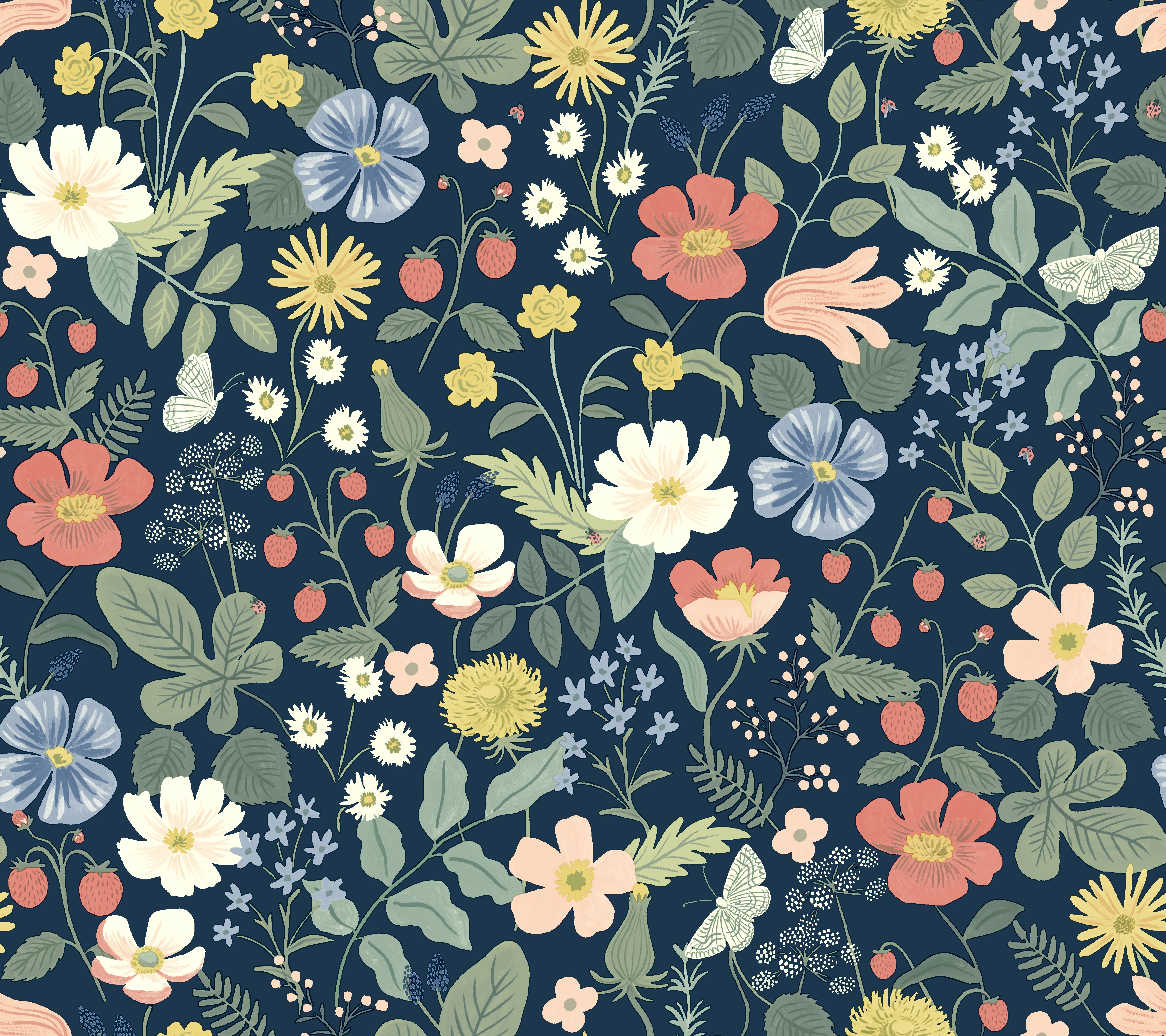 Kravet Design Rifle Paper Co Second Edition W3943 in Blue & Green (W3943.312.0)