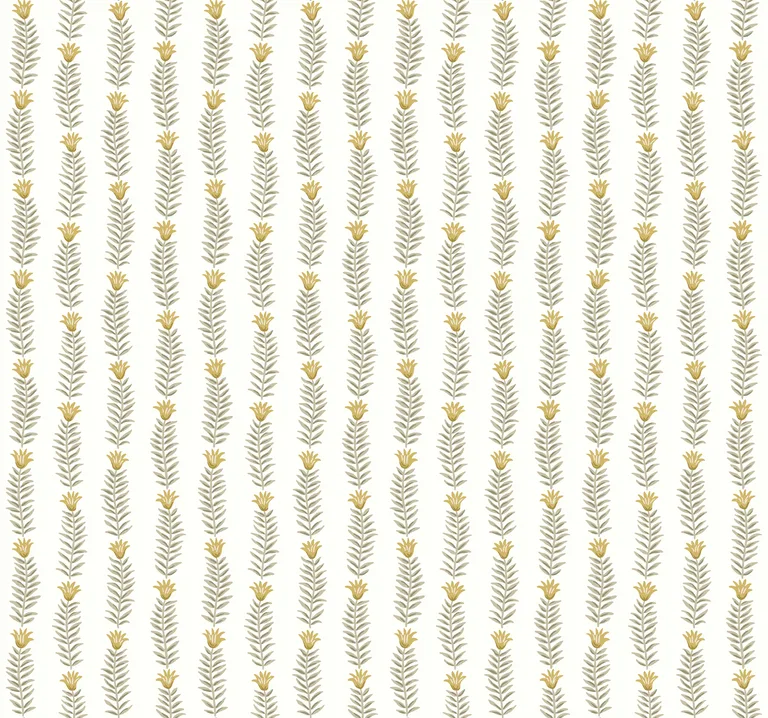 Kravet Design Rifle Paper Co Second Edition W3946 in White & Sage (W3946.430.0)