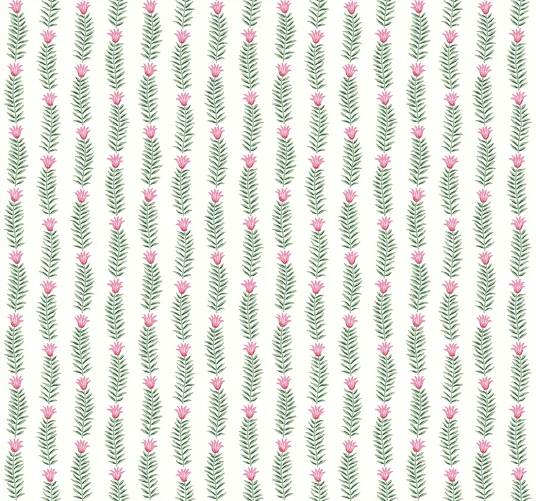 Kravet Design Rifle Paper Co Second Edition W3946 in Green & Pink (W3946.73.0)