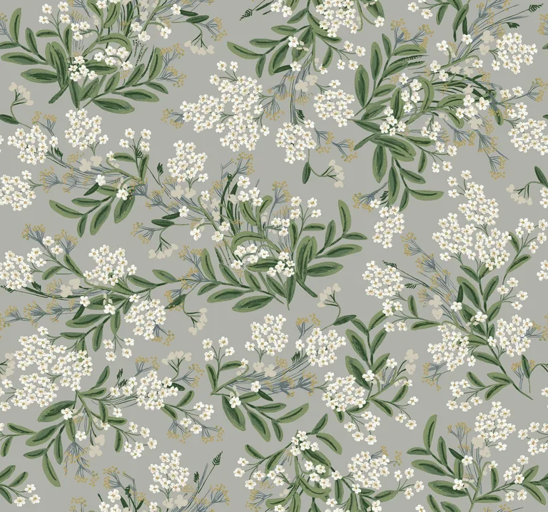 Kravet Design Rifle Paper Co Second Edition W3948 in Grey & Green (W3948.1123.0)