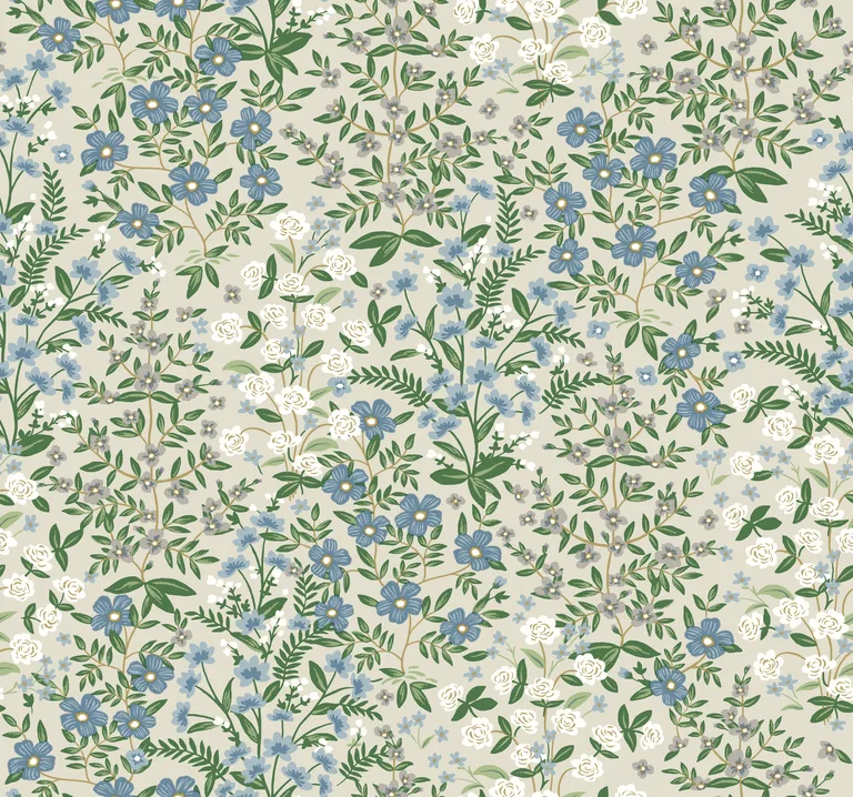 Kravet Design Rifle Paper Co Second Edition W3950 in Blue & Green (W3950.1615.0)