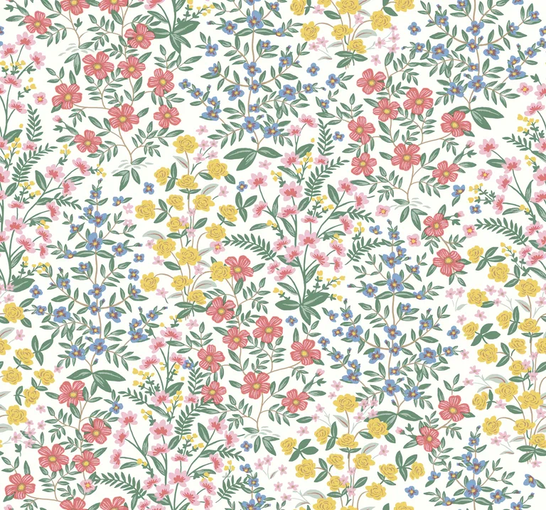 Kravet Design Rifle Paper Co Second Edition W3950 in Blue & Yellow (W3950.514.0)