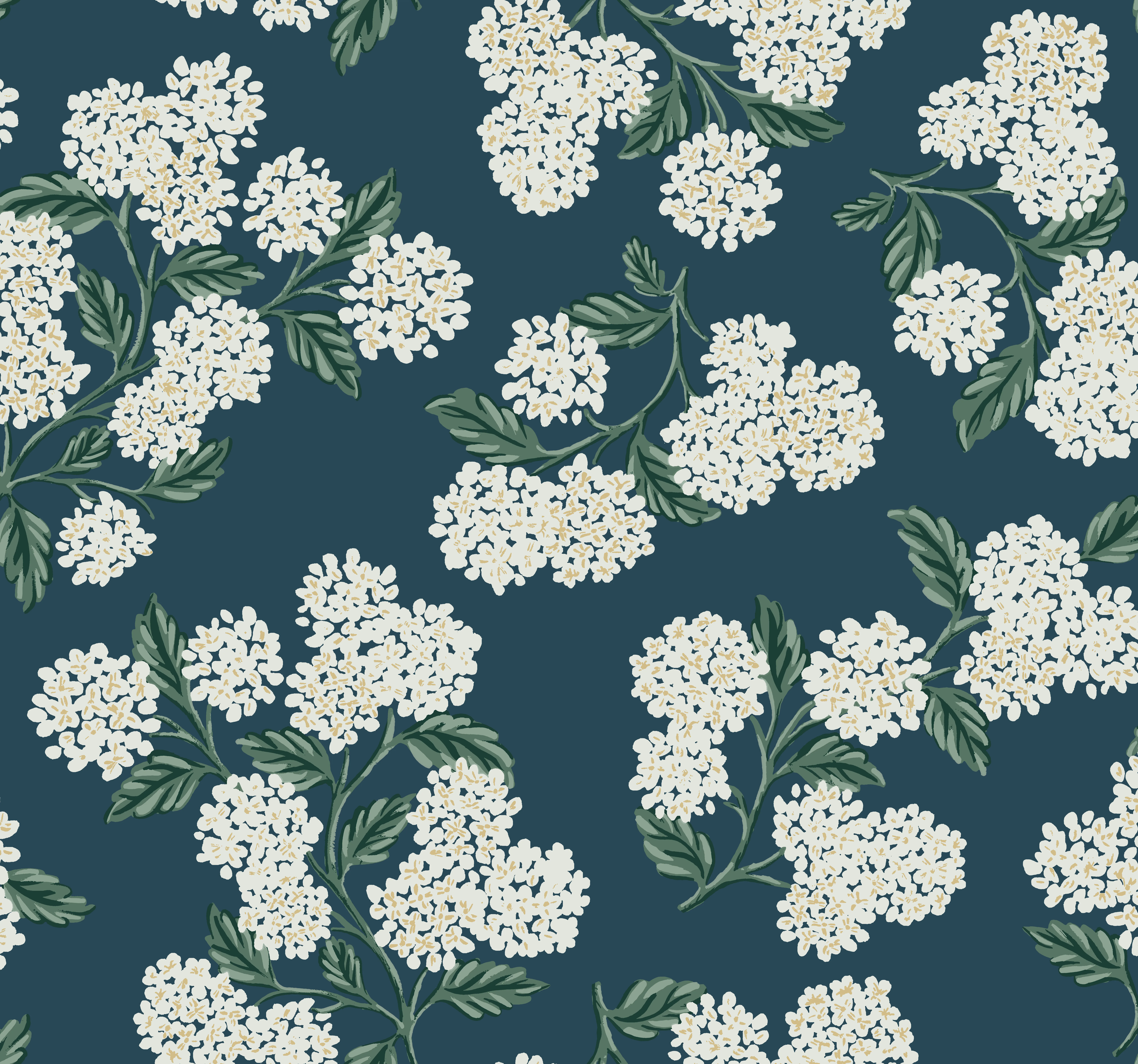 W3952.51.0 | Rifle Paper Co Second Edition W3952 – Turquoise & White
