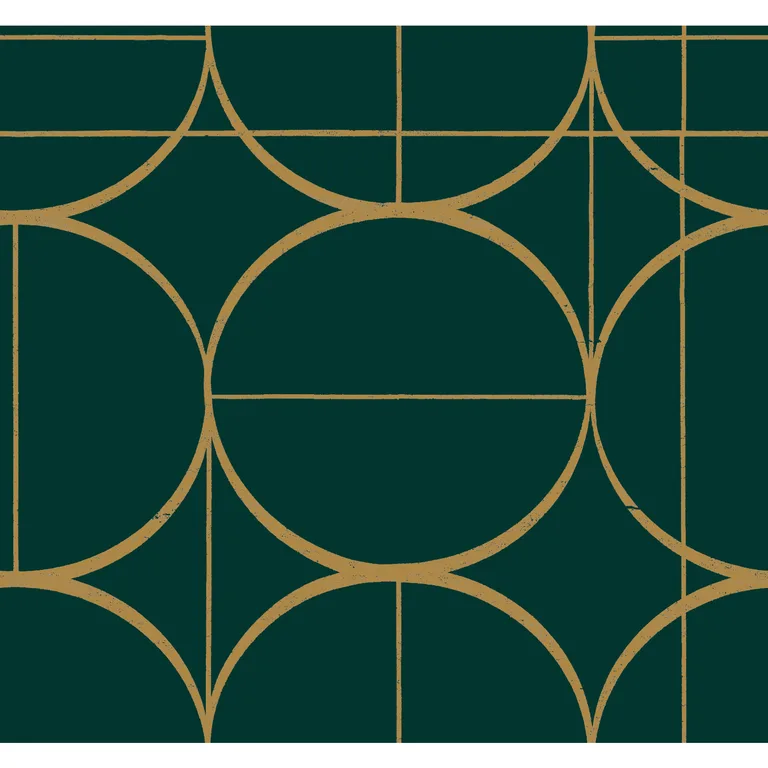 Kravet Design Antonina Vella Modern Metals Second Edition W4107 in Green & Gold (W4107.34.0)