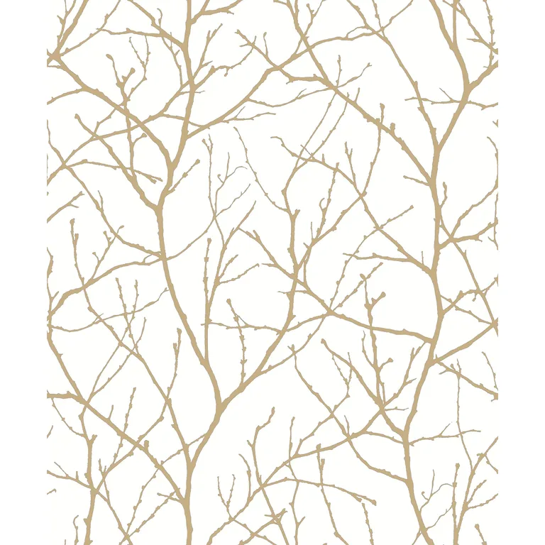 Kravet Design Antonina Vella Modern Metals Second Edition W4109 in White & Gold (W4109.14.0)