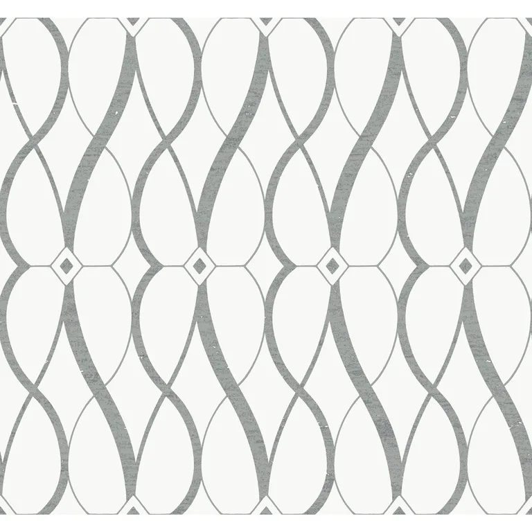 Kravet Design Antonina Vella Modern Metals Second Edition W4111 in White & Silver (W4111.1101.0)