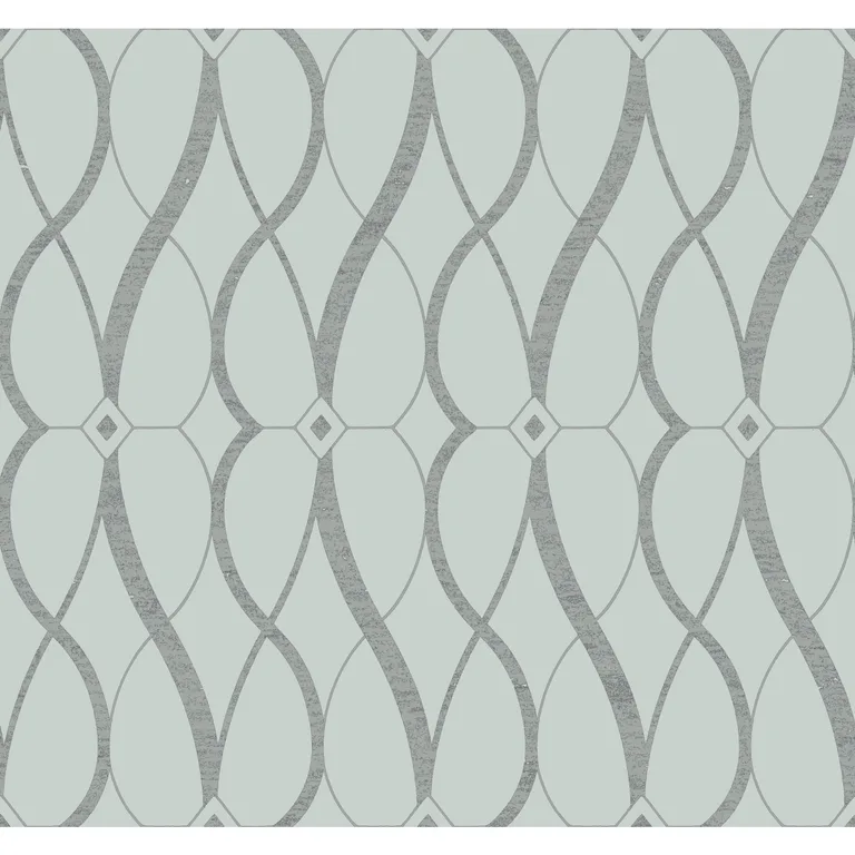 Kravet Design Antonina Vella Modern Metals Second Edition W4111 in Blue & Silver (W4111.1511.0)