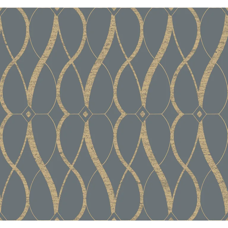 Kravet Design Antonina Vella Modern Metals Second Edition W4111 in Slate & Gold (W4111.411.0)
