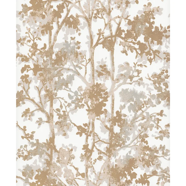 Kravet Design Antonina Vella Modern Metals Second Edition W4113 in White & Gold (W4113.14.0)