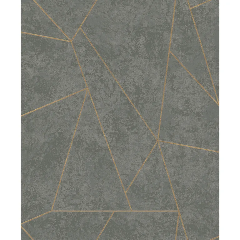 Kravet Design Antonina Vella Modern Metals Second Edition W4116 in Grey & Gold (W4116.411.0)