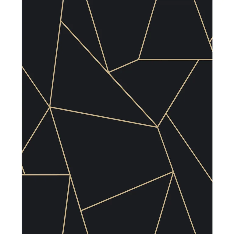 Kravet Design Antonina Vella Modern Metals Second Edition W4116 in Black & Gold (W4116.84.0)