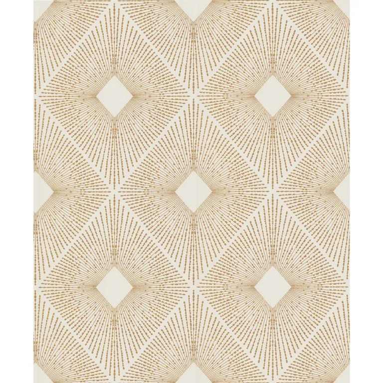Kravet Design Antonina Vella Modern Metals Second Edition W4117 in White & Gold (W4117.14.0)