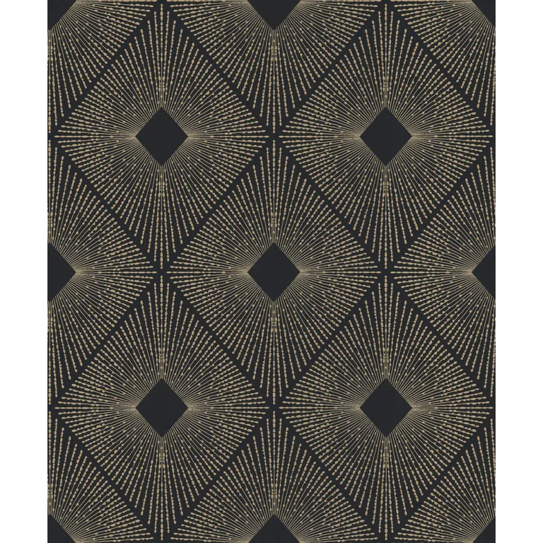 Kravet Design Antonina Vella Modern Metals Second Edition W4117 in Black & Gold (W4117.84.0)