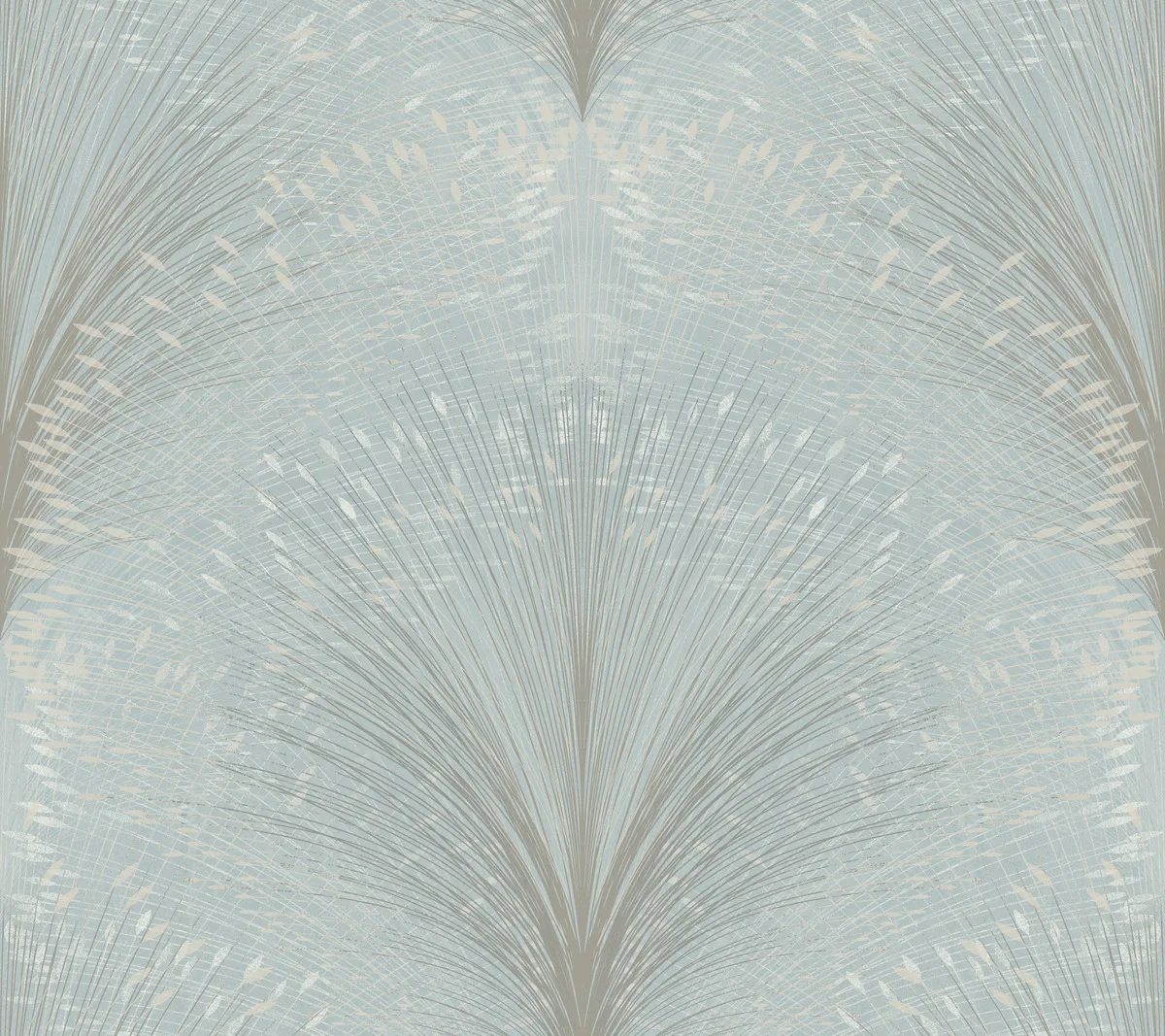 Kravet Design New Origins W4118 in Light Blue & Silver (W4118.1511.0)