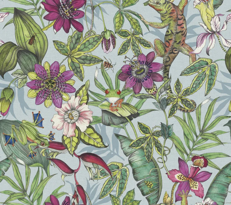 Kravet Design Blooms Second Edition Resource Library W4131 in Blue & Green (W4131.153.0)
