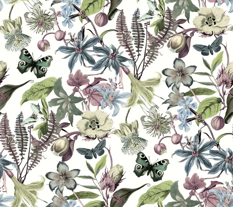 Kravet Design Blooms Second Edition Resource Library W4133 in Purple & Green (W4133.310.0)