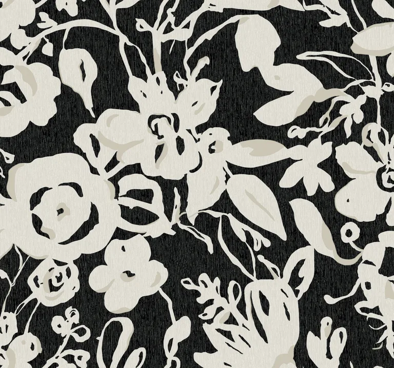Kravet Design Blooms Second Edition Resource Library W4134 in Black & White (W4134.81.0)