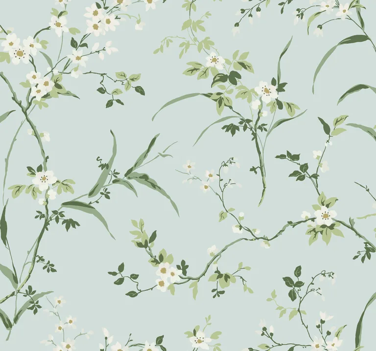 Kravet Design Blooms Second Edition Resource Library W4135 in Turquoise & Green (W4135.13.0)