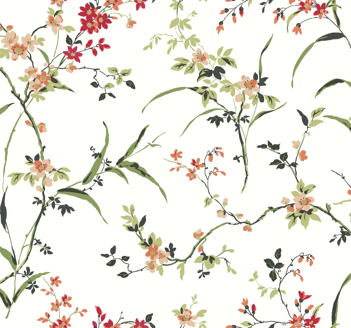 Kravet Design Blooms Second Edition Resource Library W4135 in Red & White (W4135.719.0)
