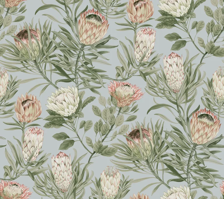 Kravet Design Blooms Second Edition Resource Library W4136 in Blue & Pink (W4136.711.0)