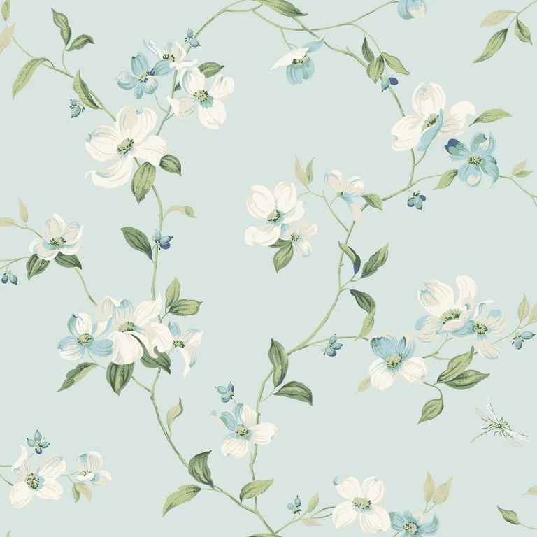Kravet Design Blooms Second Edition Resource Library W4137 in Light Blue (W4137.15.0)