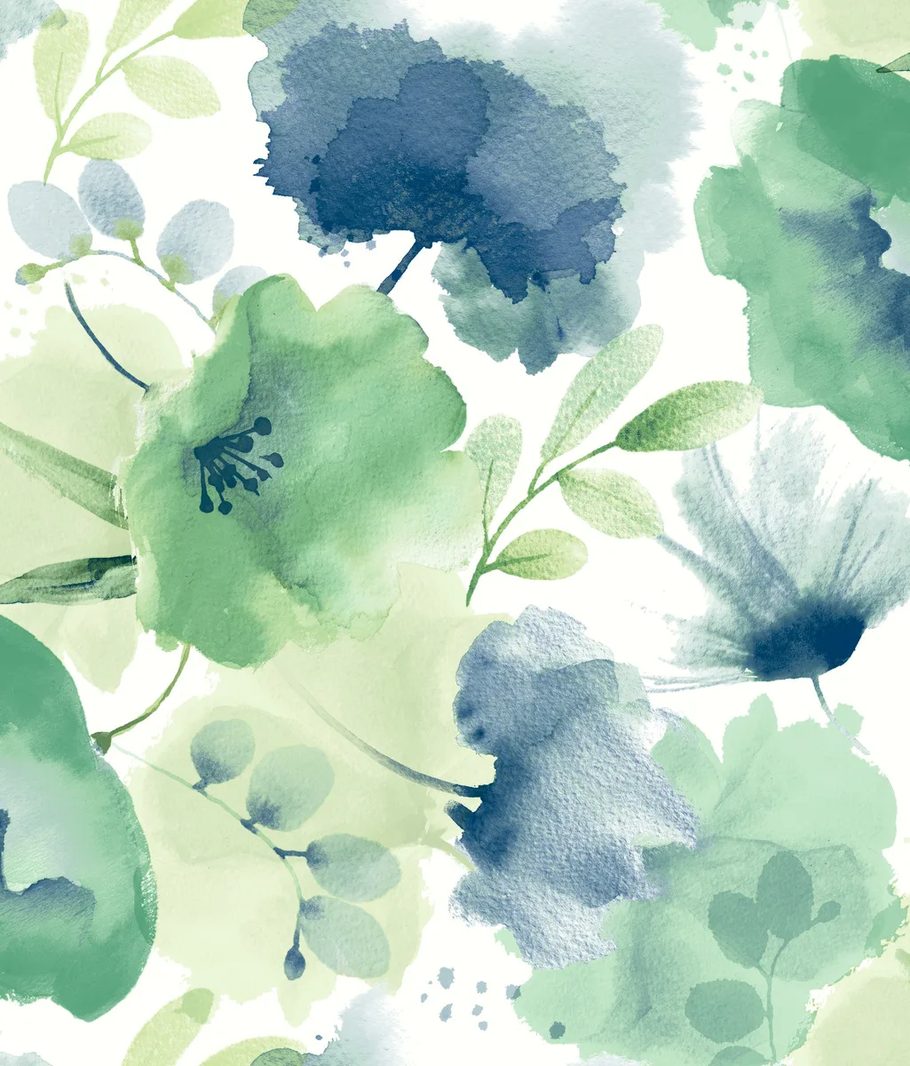 Kravet Design Blooms Second Edition Resource Library W4138 in Blue & Green (W4138.315.0)