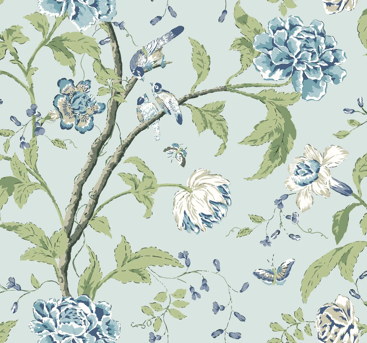 Kravet Design Blooms Second Edition Resource Library W4139 in Light Blue (W4139.15.0)