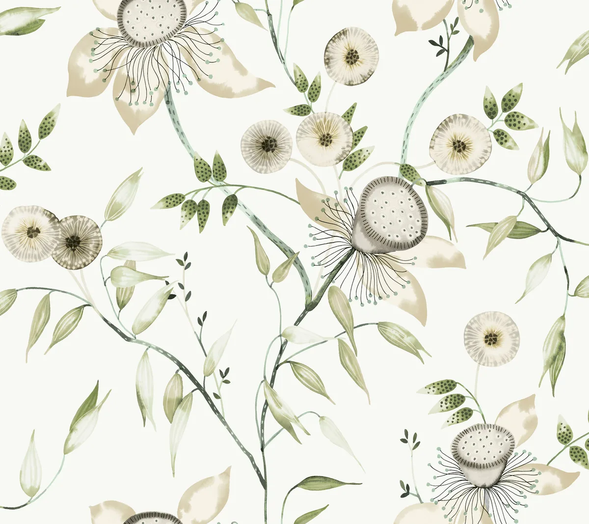 W4140.31.0 | Blooms Second Edition Resource Library W4140 – Green & White