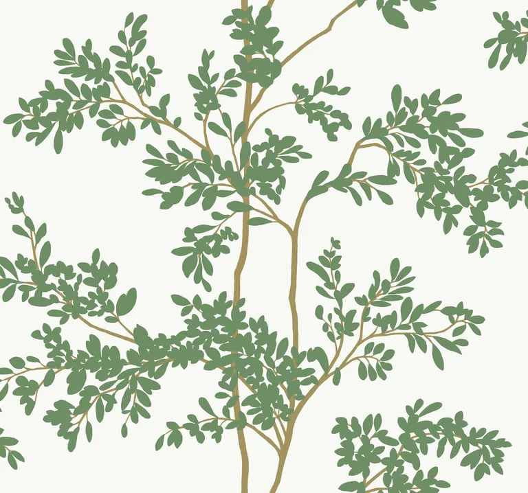 Kravet Design Blooms Second Edition Resource Library W4141 in Green & White (W4141.3.0)
