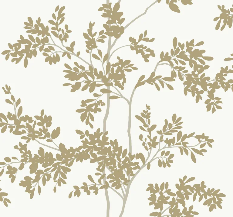 Kravet Design Blooms Second Edition Resource Library W4141 in Gold & White (W4141.4.0)
