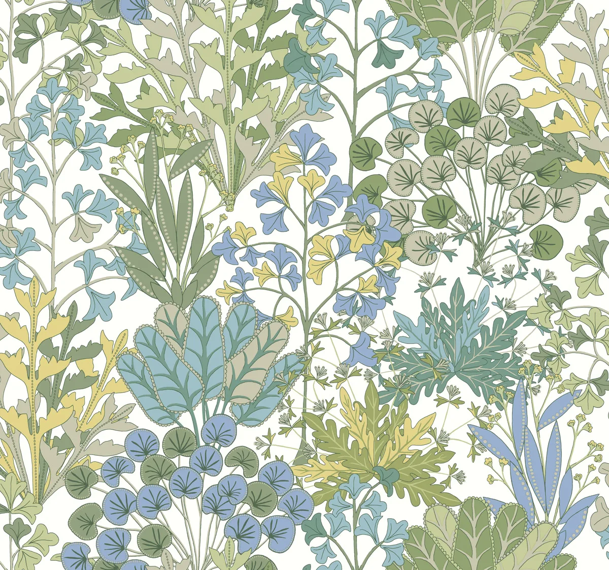 Kravet Design Blooms Second Edition Resource Library W4142 in Green & White (W4142.153.0)