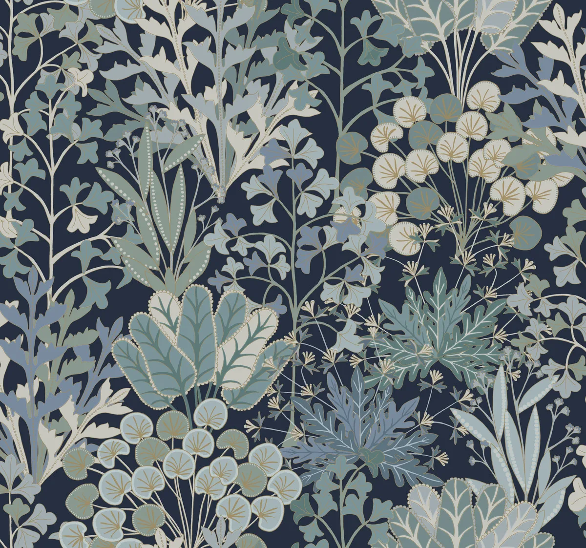 Kravet Design Blooms Second Edition Resource Library W4142 in Dark Blue (W4142.50.0)