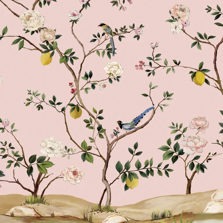 Kravet Design Panel Designs W4177 in Pink & Yellow (W4177.417.0)