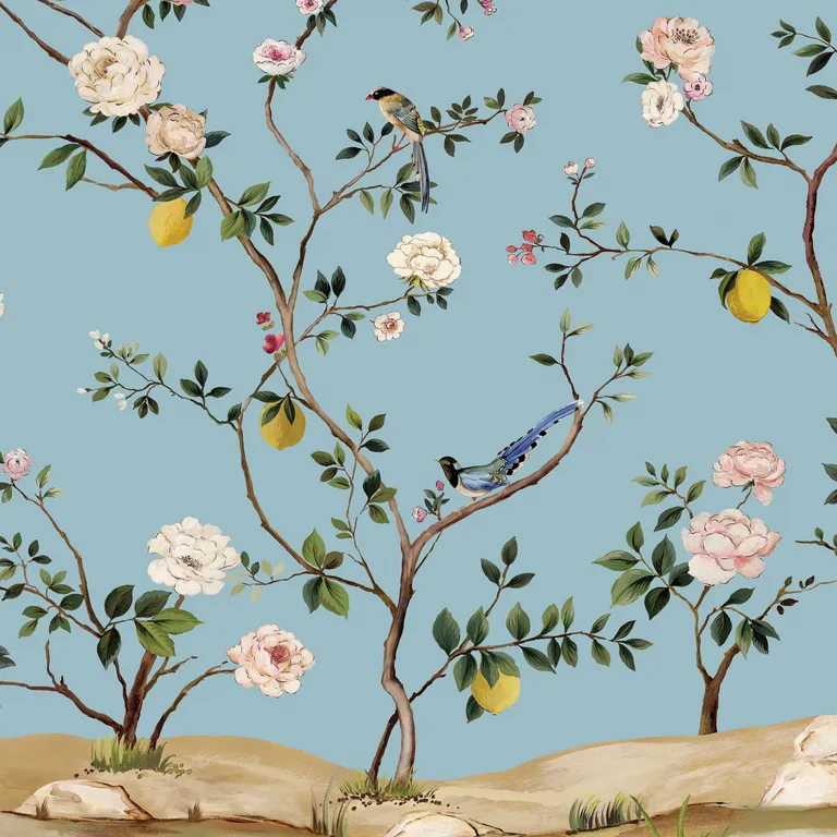 Kravet Design Panel Designs W4177 in Blue & Yellow (W4177.514.0)