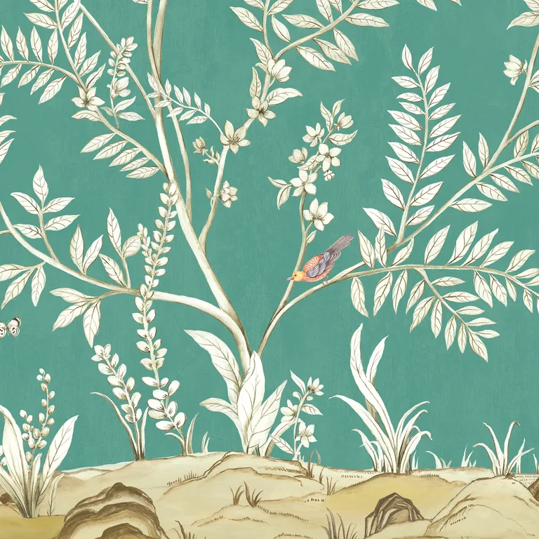 Kravet Design Panel Designs W4178 in Turquoise & White (W4178.13.0)