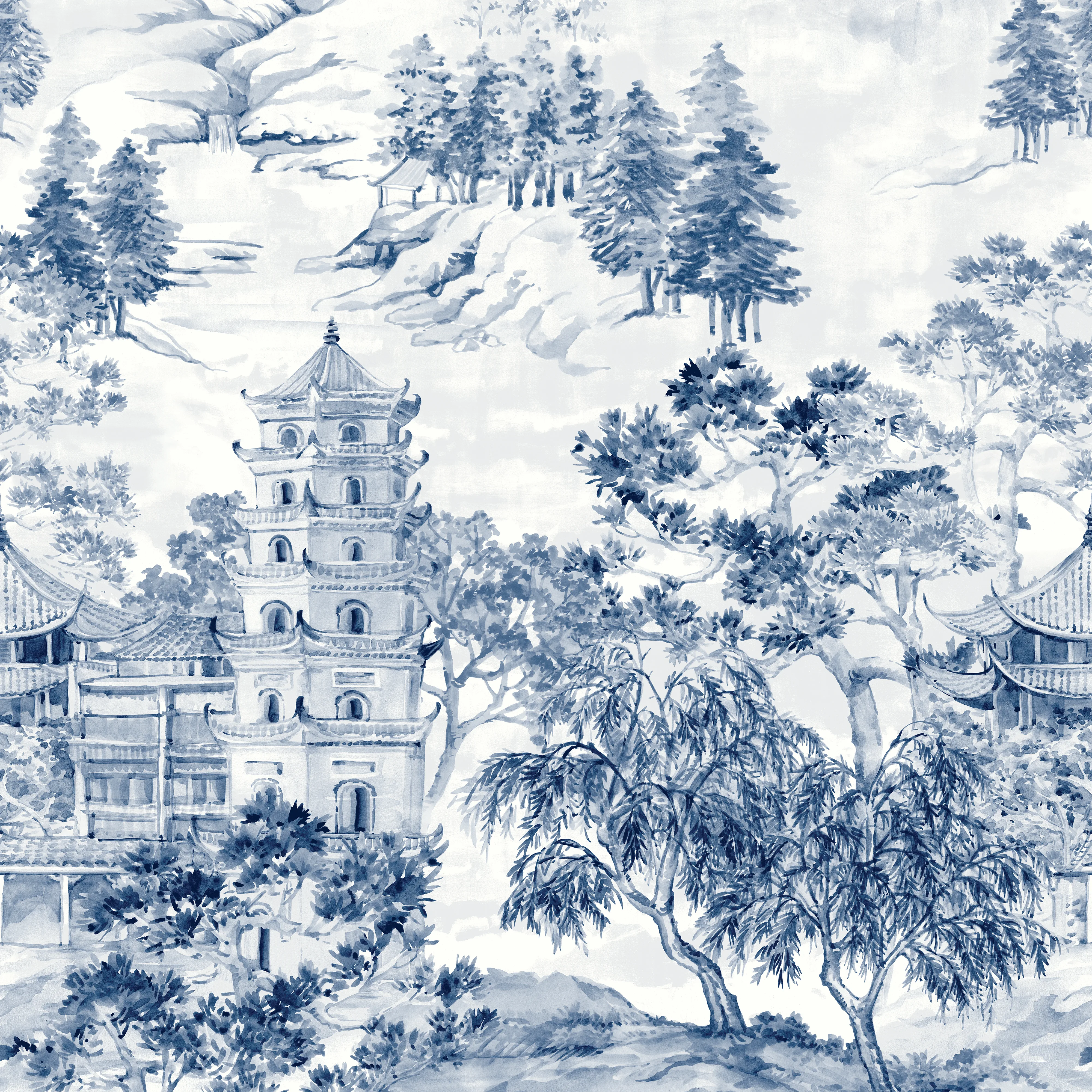 Kravet Design Panel Designs W4199 in Grey & Blue (W4199.155.0)