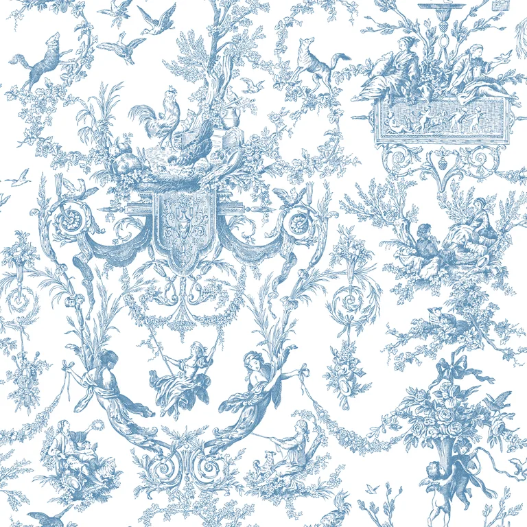 Kravet Design Toiles Resource Library W4236 in Blue & White (W4236.5.0)