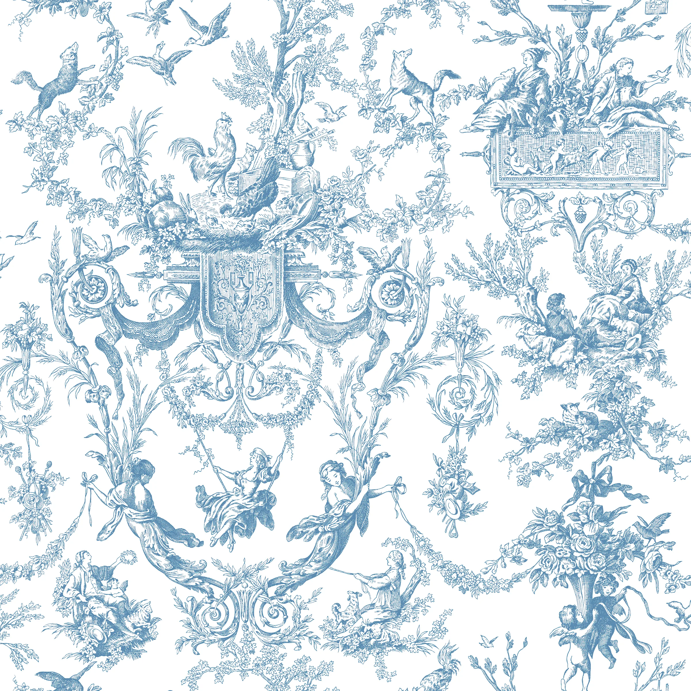 Kravet Design Toiles Resource Library W4236 in Blue & White (W4236.5.0)