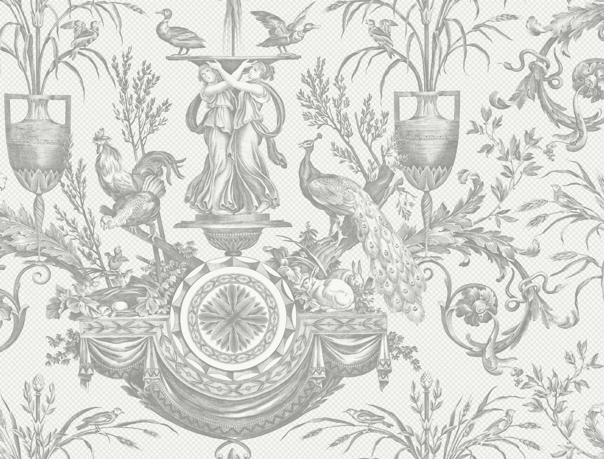 Kravet Design Toiles Resource Library W4239 in Grey & White (W4239.11.0)