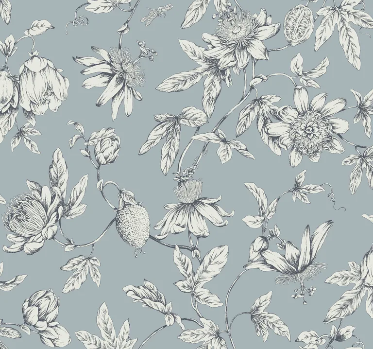 Kravet Design Toiles Resource Library W4240 in Light Blue & White (W4240.15.0)