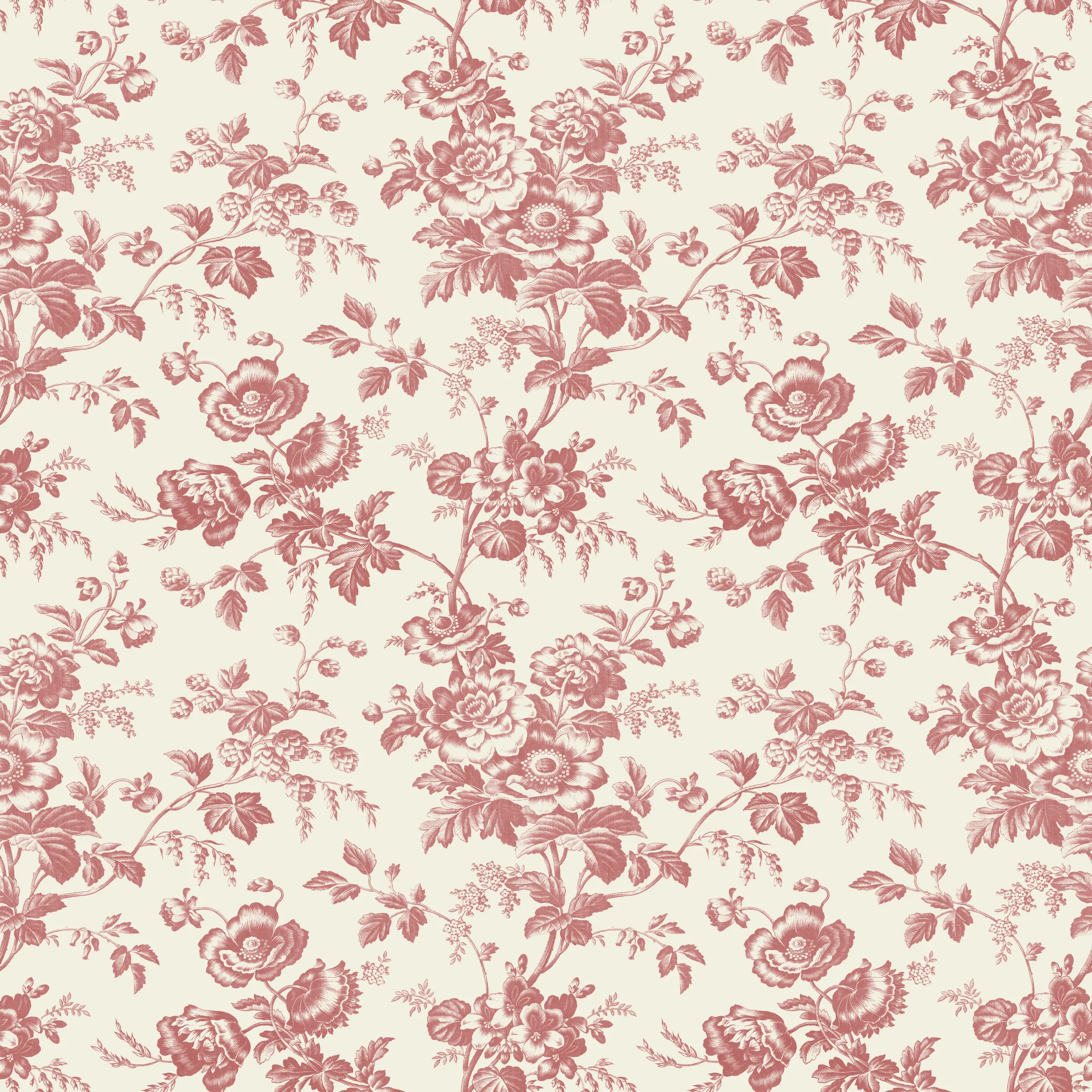 Kravet Design Toiles Resource Library W4243 in Red & White (W4243.19.0)