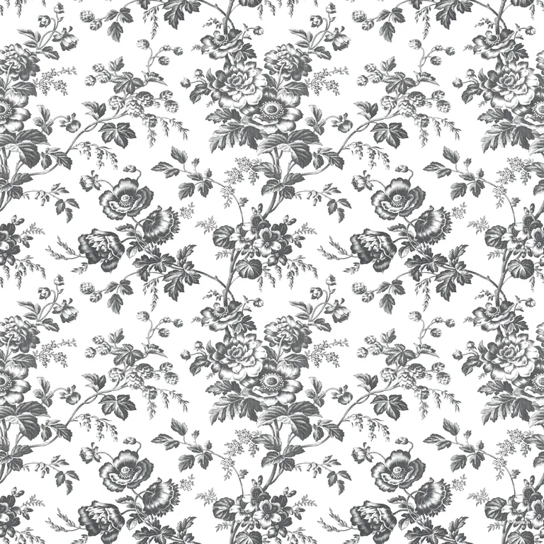Kravet Design Toiles Resource Library W4243 in Black & White (W4243.8.0)