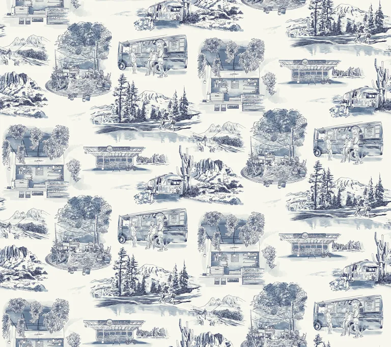 Kravet Design Toiles Resource Library W4245 in Blue & White (W4245.51.0)