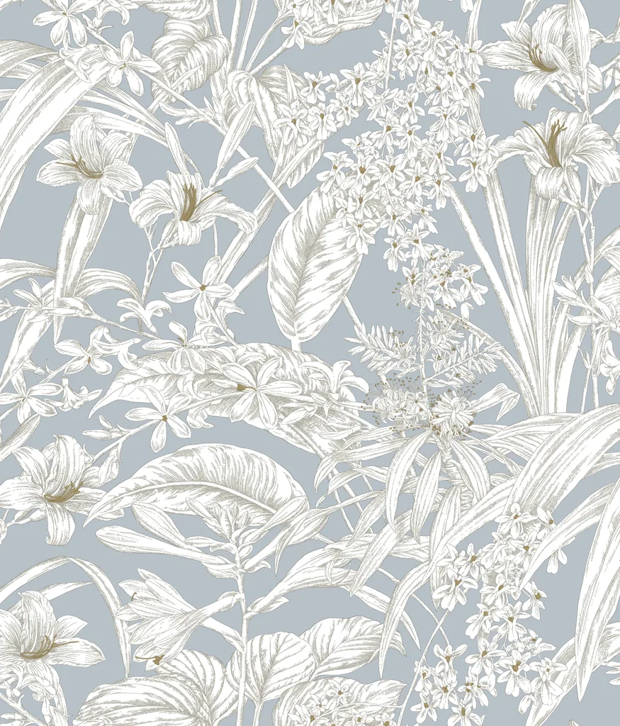 Kravet Design Toiles Resource Library W4248 in Light Blue & White (W4248.15.0)