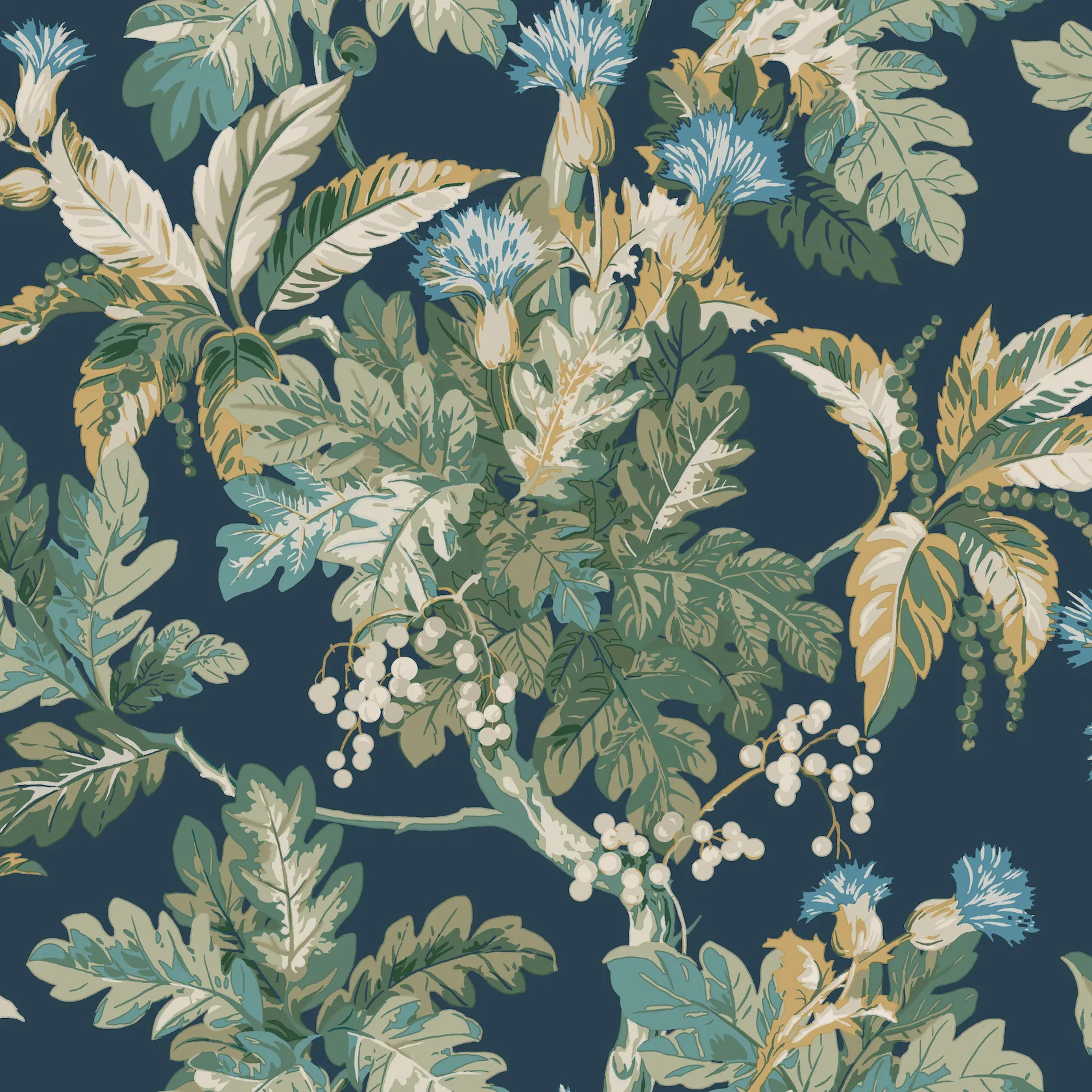 Kravet Design Ronald Redding Classics W4275 in Blue (W4275.514.0)